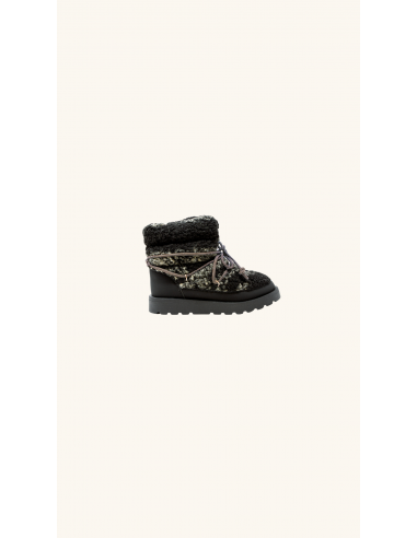 KIDS FUR SNOW BOOTS BLACK Profitez des Offres !