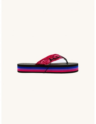 Tong Fuchsia la chaussure