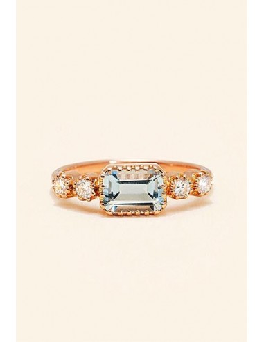 18K ROSE GOLD,  BLUE TOPAZ plus qu'un jeu 