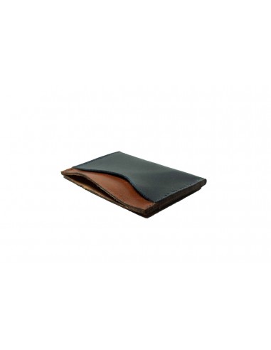 COWHIDE NIGHT BLUE CARD HOLDER de pas cher