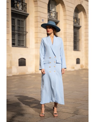 Robe Hagit bleue pailletée pas cher 