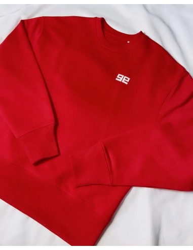 SWEAT-SHIRT OVERSIZE ROUGE en stock